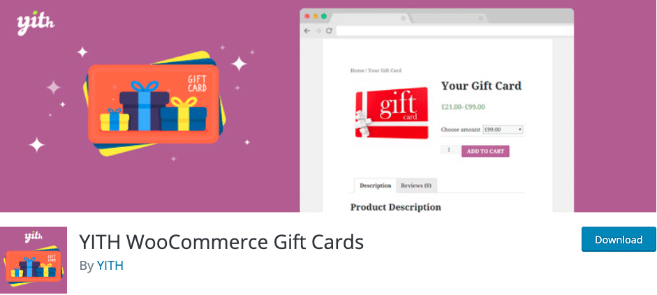 WordPress Coupon Codes Plugins: YITH WooCommerce Gift Cards