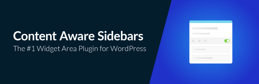 Banner image for the Content Aware Sidebars WordPress Plugin.