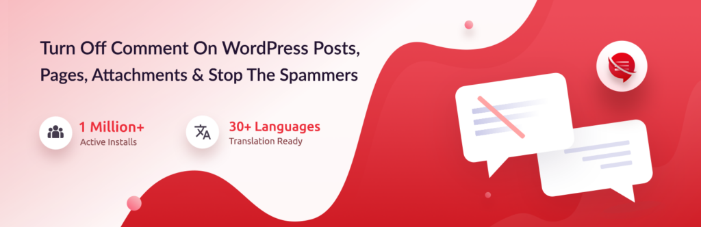 Banner image for the Disable Comments WordPress Plugin.