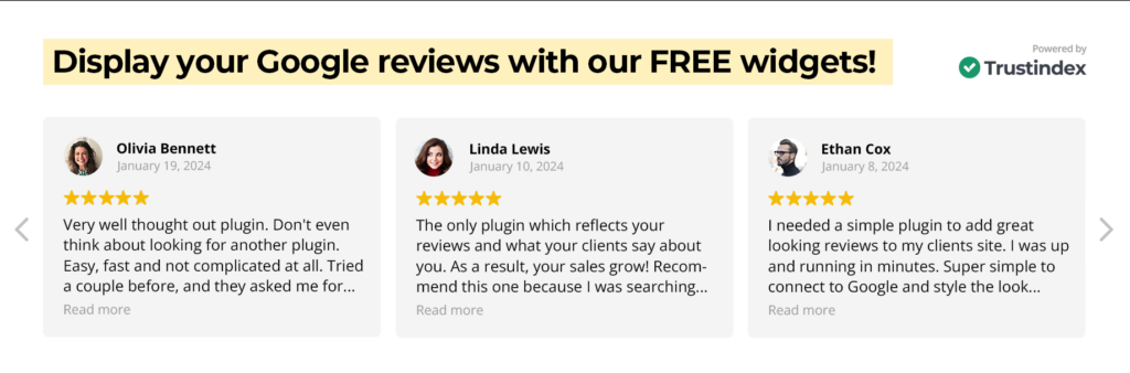 Banner image for the Widgets for Google Reviews WordPress Plugin.