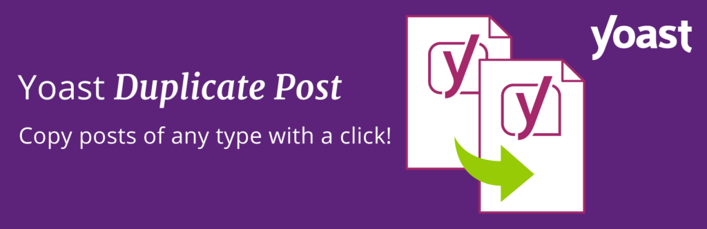 Banner image for the Yoast Duplicate Post WordPress Plugin.